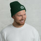 Forest Green Embroidered Cuffed Toque